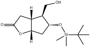 2-[[(1,1-Dimethylethyl)dimethylsilyl]oxy]corey lactone Struktur