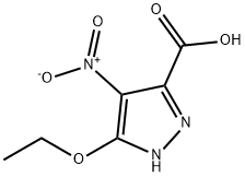 1H-Pyrazole-3-carboxylicacid,5-ethoxy-4-nitro-(9CI) Struktur