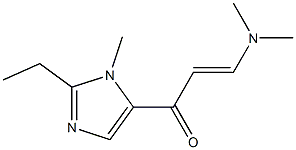 2-Propen-1-one,3-(dimethylamino)-1-(2-ethyl-1-methyl-1H-imidazol-5-yl)-(9CI) Struktur