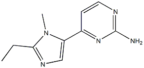 2-Pyrimidinamine,4-(2-ethyl-1-methyl-1H-imidazol-5-yl)-(9CI) Struktur