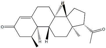 1α-Methyl-19-norpregn-4-ene-3,20-dione Struktur