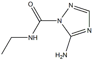 1H-1,2,4-Triazole-1-carboxamide,5-amino-N-ethyl-(9CI) Struktur