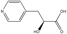 4-Pyridinepropanoicacid,-alpha--hydroxy-,(-alpha-S)-(9CI) Struktur