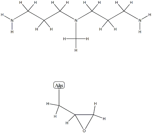 1,3-Propanediamine,N-(3-aminopropyl)-N-methyl-,polymer with(chloromethyl)oxirane Struktur