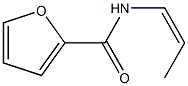 2-Furancarboxamide,N-(1Z)-1-propenyl-(9CI) Struktur