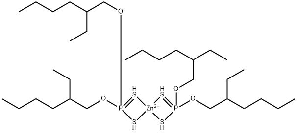 (T-4)-二(O,O-雙2-乙基己基二硫代磷酸-S,S')鋅 結(jié)構(gòu)式