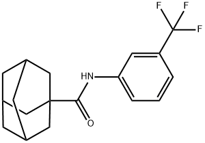 Tricyclo[3.3.1.13,7]decane-1-carboxamide,N-[3-(trifluoromethyl)phenyl]- Struktur