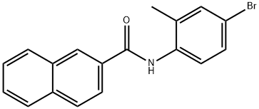 N-(4-bromo-2-methylphenyl)-2-naphthamide Struktur