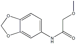 N-(1,3-benzodioxol-5-yl)-2-methoxyacetamide Struktur