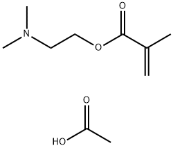 2-Propenoic acid, 2-methyl-, 2-(dimethylamino)ethyl ester, homopolymer, acetate Struktur