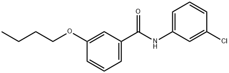 3-butoxy-N-(3-chlorophenyl)benzamide Struktur