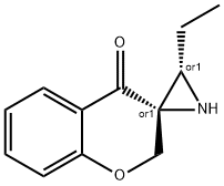 Spiro[aziridine-2,3(4H)-[2H-1]benzopyran]-4-one, 3-ethyl-, (2R,3S)-rel- (9CI) Struktur