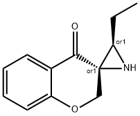 Spiro[aziridine-2,3(4H)-[2H-1]benzopyran]-4-one, 3-ethyl-, (2R,3R)-rel- (9CI) Struktur