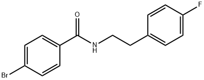 4-bromo-N-[2-(4-fluorophenyl)ethyl]benzamide Struktur