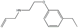 2-Propen-1-amine,N-[2-(3-ethylphenoxy)ethyl]-(9CI) Struktur