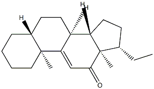 5α-Pregn-9(11)-en-12-one Struktur