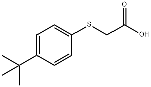 (4-TERT-BUTYLPHENYL)THIO]ACETIC ACID Struktur