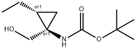 Carbamic acid, [(1R,2R)-2-ethyl-1-(hydroxymethyl)cyclopropyl]-, 1,1- Struktur