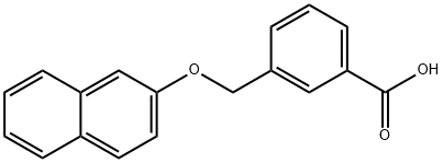 3-[(2-naphthyloxy)methyl]benzoic acid Struktur