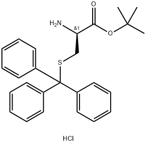 H-D-Cys(Trt)-OtBu·HCl Struktur