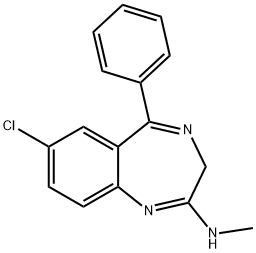 N(4)-desoxychlordiazepoxide Struktur