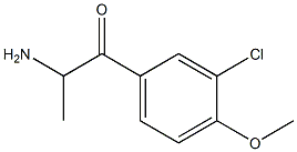 Propiophenone,  2-amino-3-chloro-4-methoxy-  (7CI,8CI) Struktur