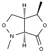 3H,6H-Furo[3,4-c]isoxazol-6-one,tetrahydro-1,4-dimethyl-,(3aR,4S,6aR)-rel-(9CI) Struktur