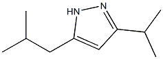 1H-Pyrazole,3-(1-methylethyl)-5-(2-methylpropyl)-(9CI) Struktur