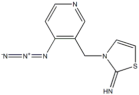 2(3H)-Thiazolimine,  3-[(4-azido-3-pyridinyl)methyl]- Struktur