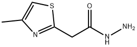 2-(4-methyl-1,3-thiazol-2-yl)acetohydrazide(SALTDATA: FREE) Struktur