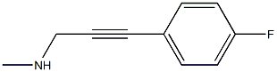 2-Propyn-1-amine,3-(4-fluorophenyl)-N-methyl-(9CI) Struktur