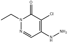 3(2H)-Pyridazinone,4-chloro-2-ethyl-5-hydrazino-(9CI) Struktur