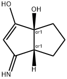 1,6a(3H)-Pentalenediol, 3a,4,5,6-tetrahydro-3-imino-, (3aR,6aS)-rel- (9CI) Struktur