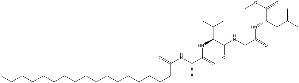 Stearoyl-L-Ala-L-Val-Gly-L-Leu-OMe Struktur