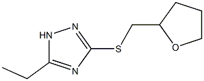 1H-1,2,4-Triazole,3-ethyl-5-[[(tetrahydro-2-furanyl)methyl]thio]-(9CI) Struktur