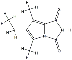 3H-Pyrrolo[1,2-c]imidazol-3-one,6-ethyl-1,2-dihydro-5,7-dimethyl-1-thioxo-(9CI) Struktur