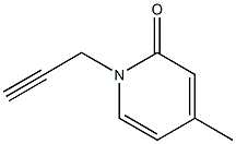 2(1H)-Pyridinone,4-methyl-1-(2-propynyl)-(9CI) Struktur