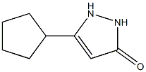 3H-Pyrazol-3-one,5-cyclopentyl-1,2-dihydro-(9CI) Struktur