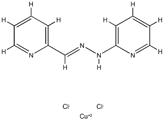 (pyridine-2-carboxaldehyde-2'-pyridylhydrazonato)copper(II) Struktur