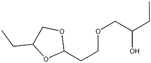 2-Butanol,1-[2-(4-ethyl-1,3-dioxolan-2-yl)ethoxy]-(9CI) Struktur