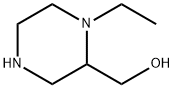 2-Piperazinemethanol,1-ethyl-(9CI) Struktur