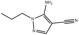 1H-Pyrazole-4-carbonitrile,5-amino-1-propyl-(9CI) Struktur