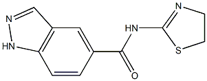 1H-Indazole-5-carboxamide,N-(4,5-dihydro-2-thiazolyl)-(9CI) Struktur