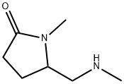 2-Pyrrolidinone,1-methyl-5-[(methylamino)methyl]-(9CI) Struktur