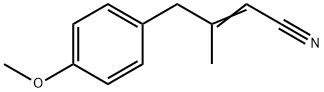 2-Butenenitrile,4-(4-methoxyphenyl)-3-methyl-(9CI) Struktur