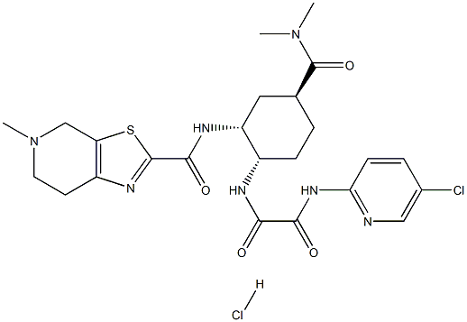 Edoxaban hydrochloride Struktur