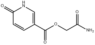 3-Pyridinecarboxylicacid,1,6-dihydro-6-oxo-,2-amino-2-oxoethylester(9CI) Struktur