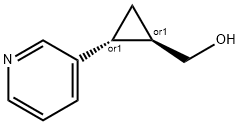 Cyclopropanemethanol, 2-(3-pyridinyl)-, (1R,2R)-rel- (9CI) Struktur