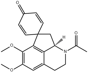 (8'aR)-1'-Acetyl-2',3',8',8'a-tetrahydro-5',6'-dimethoxyspiro[2,5-cyclohexadiene-1,7'(1'H)-cyclopent[ij]isoquinolin]-4-one Struktur