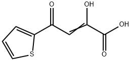 2-Butenoicacid,2-hydroxy-4-oxo-4-(2-thienyl)-(9CI) Struktur